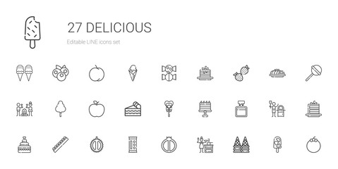 delicious icons set