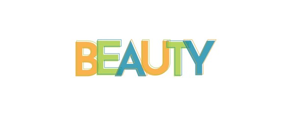 Beauty word concept