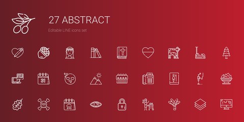 abstract icons set