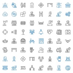 Fototapeta premium teamwork icons set