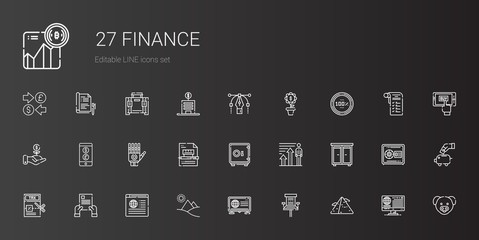 Fototapeta na wymiar finance icons set