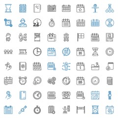 time icons set