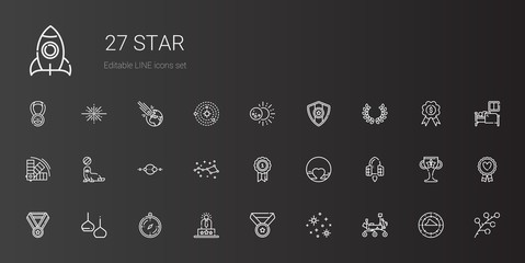 star icons set