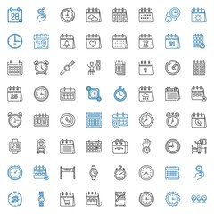 deadline icons set