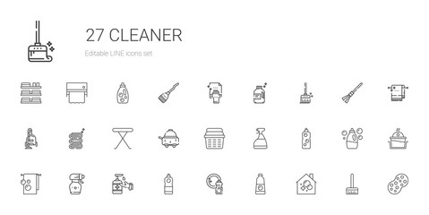 cleaner icons set