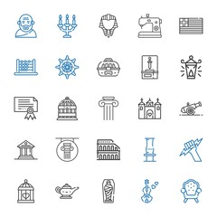 antique icons set