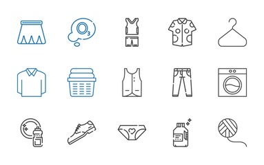 clothing icons set