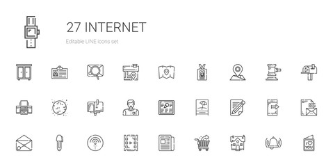 internet icons set