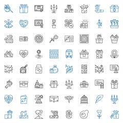 ornament icons set