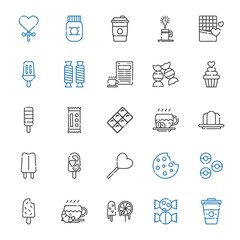 sugar icons set