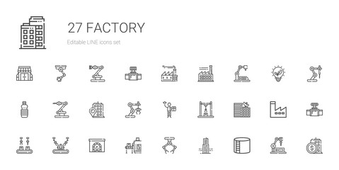 factory icons set