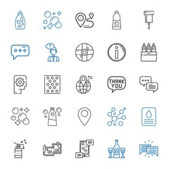 bubble icons set
