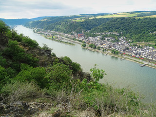Fototapeta na wymiar Oberwesel at Rhine
