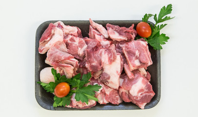 stew mutton pack butchery lamb red raw meat
