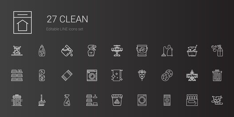 clean icons set
