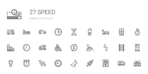 speed icons set