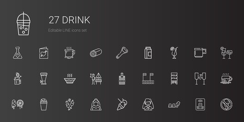 drink icons set