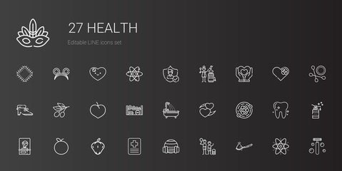 health icons set