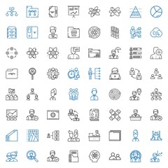 organization icons set