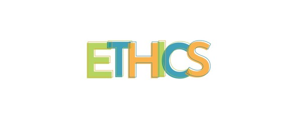 Ethics word concept