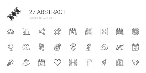abstract icons set
