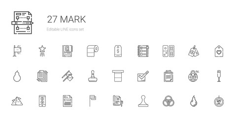 mark icons set