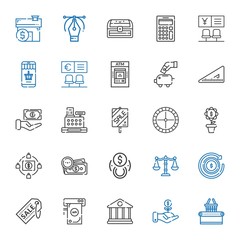money icons set