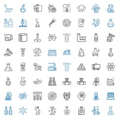 chemical icons set