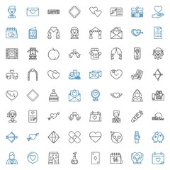 heart icons set