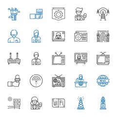 antenna icons set