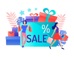 Discount card. Sale concept.