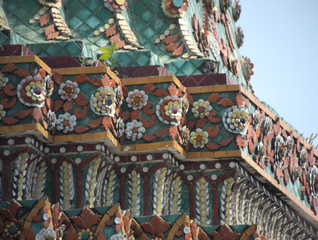 Architectural decorations in Wat Phra Chetuphon(Wat Pho).