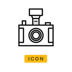 Photo camera vector icon