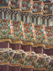 Architectural decorations in Wat Phra Chetuphon(Wat Pho).