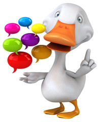 Fun duck - 3D Illustration