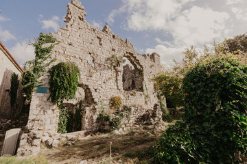 Fototapeta na wymiar November 31, 2018. ruins of a medieval fortress in the city of Bar of Montenegro - Image.
