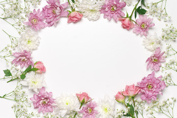 Obraz na płótnie Canvas Romantic floral background