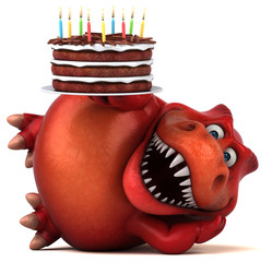 Fun Trex - 3D Illustration © Julien Tromeur