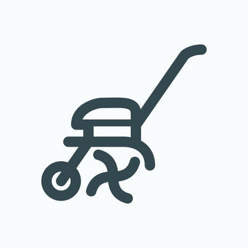 recommend clip art: Ground cultivator vector icon