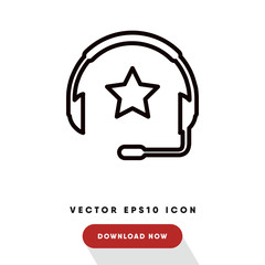 Headphones vector icon