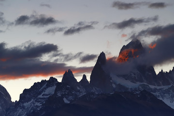 Mount Fitz Roy at sunset, Argentina