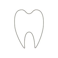 Tooth outline illustration