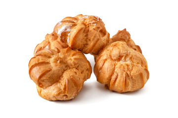 Profiteroles with custard