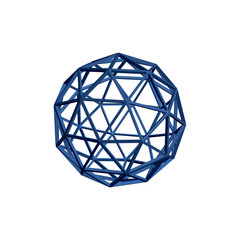 Abstract sphere wireframe. 3d Vector illustration.