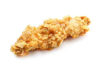 Tasty nugget on white background