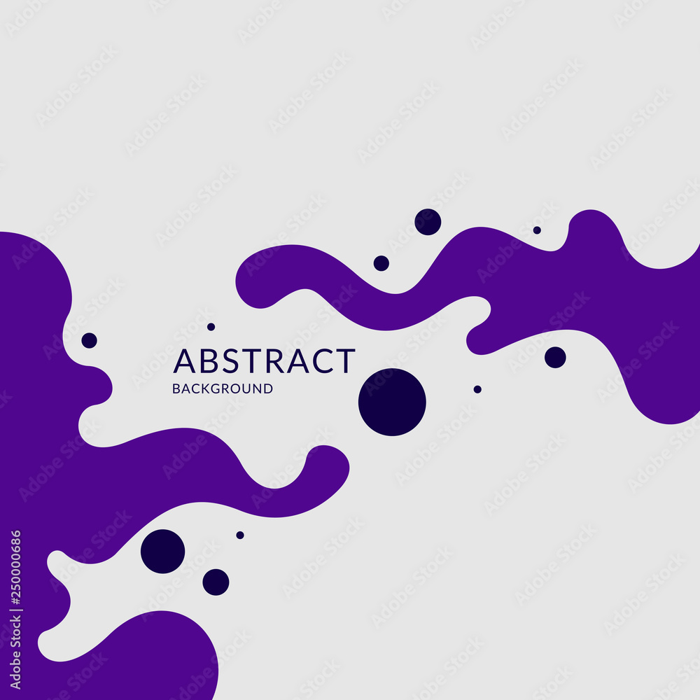 Aufkleber poster with dynamic waves. vector illustration in minimal style