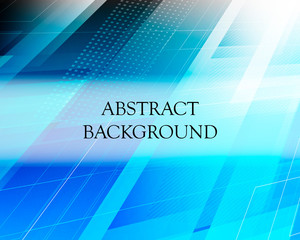 Abstract blue light background with polygonal shapes and place for Your text.