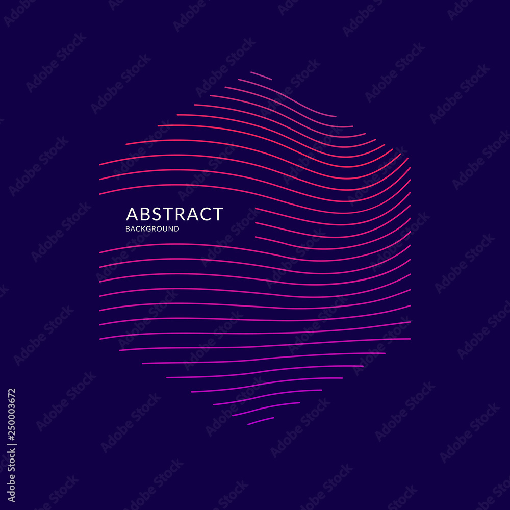 Poster vector abstract background with dynamic waves. illustration for design