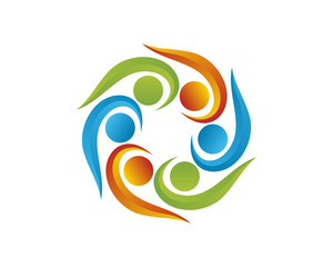 People circle community