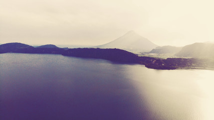 Aerial View of Ikedako Lake, Kagoshima